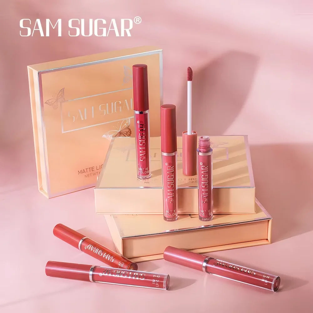 LuxeMatte™ by Handaiyan – 6-Piece Waterproof Matte Lipstick Set